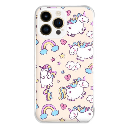 Cute Unicorn Pattern Phone Case for iPhone 14 Pro Max