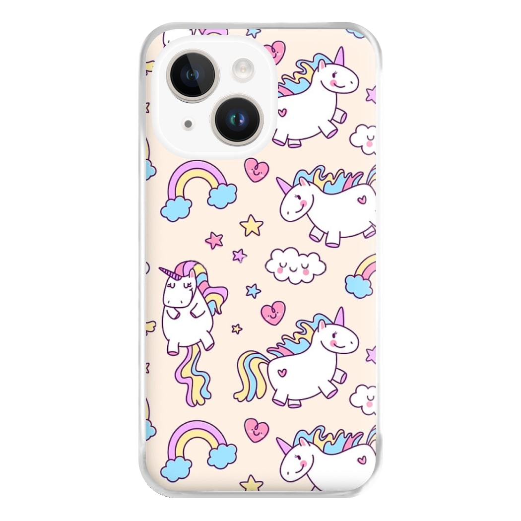 Cute Unicorn Pattern Phone Case for iPhone 14 Plus