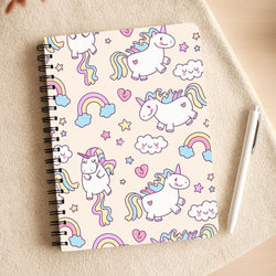 Cute Unicorn Pattern Notepad