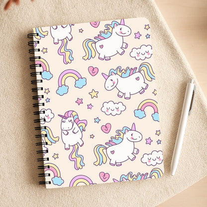 Cute Unicorn Pattern Notepad
