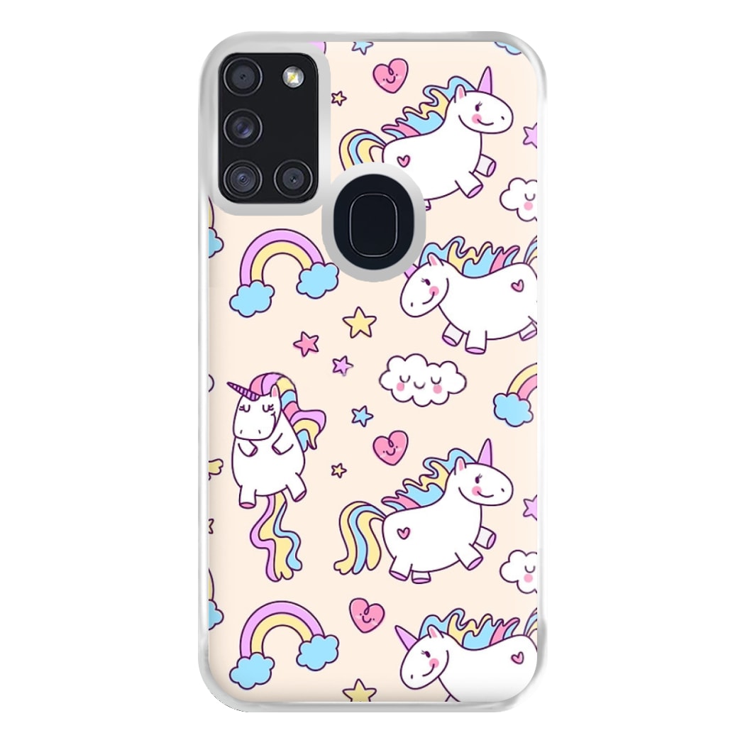 Cute Unicorn Pattern Phone Case for Galaxy A21s