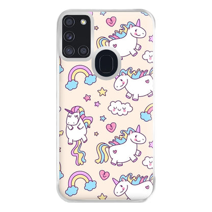 Cute Unicorn Pattern Phone Case for Galaxy A21s