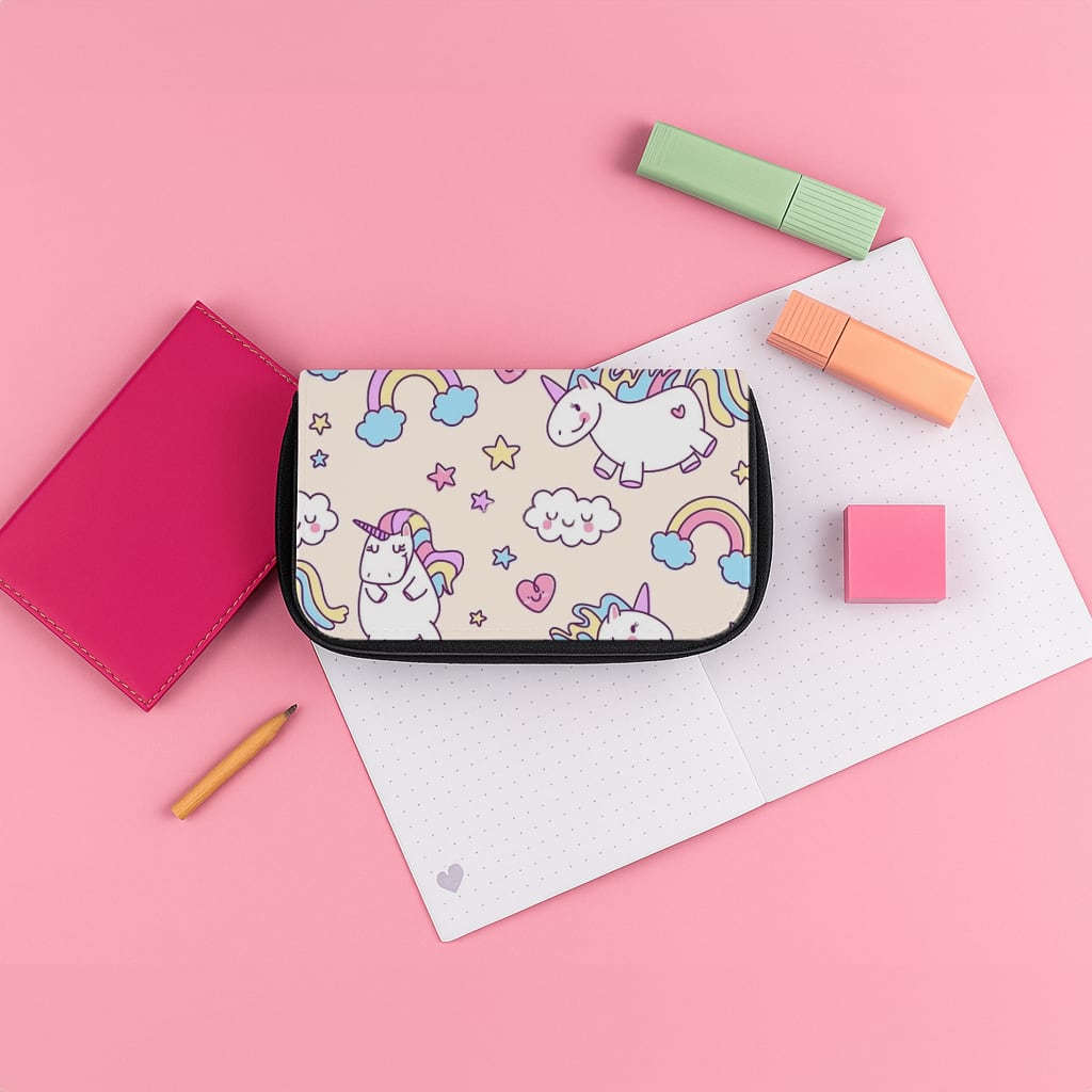 Cute Unicorn Pattern Pencil Case