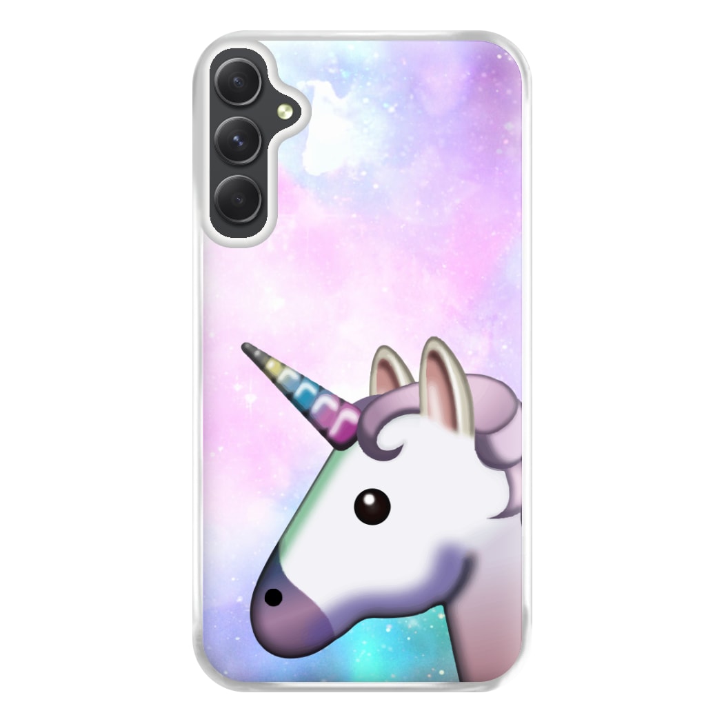 Galaxy Unicorn Pattern - Tumblr Phone Case for Galaxy A54