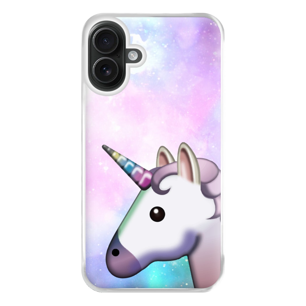 Galaxy Unicorn Pattern - Tumblr Phone Case for iPhone 16 Plus