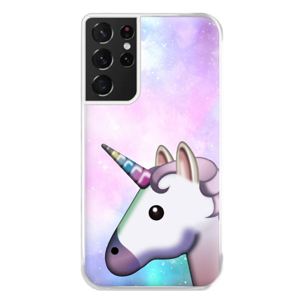 Galaxy Unicorn Pattern - Tumblr Phone Case for Galaxy S21 Ultra