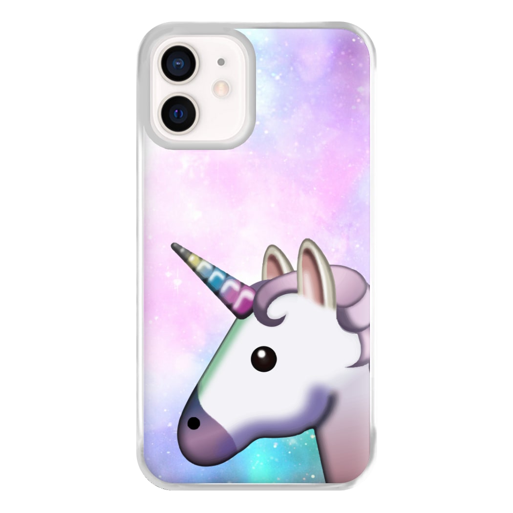 Galaxy Unicorn Pattern - Tumblr Phone Case for iPhone 12 Mini