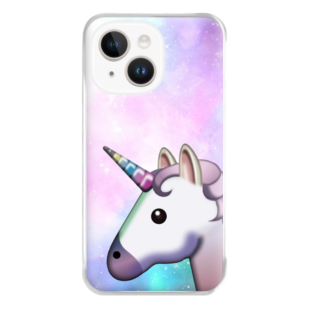 Galaxy Unicorn Pattern - Tumblr Phone Case for iPhone 14 Plus