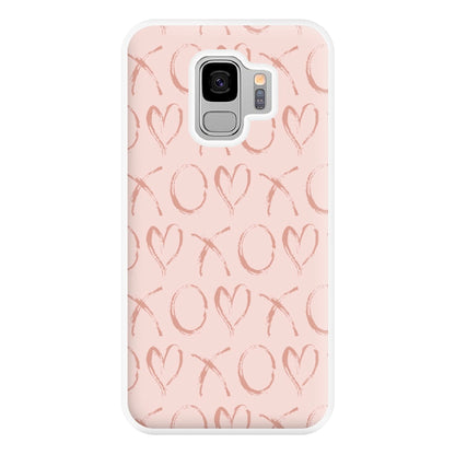 Valentine's Day Pattern Phone Case for Galaxy S9 Plus