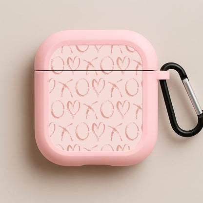 Valentine's Day Pattern Pink AirPods Case