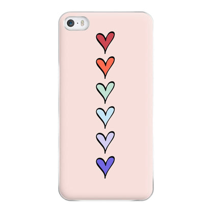 Love Heart Line Phone Case for iPhone 5 / 5s / SE 2016