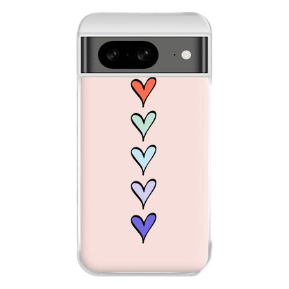 Love Heart Line Phone Case for Google Pixel 8