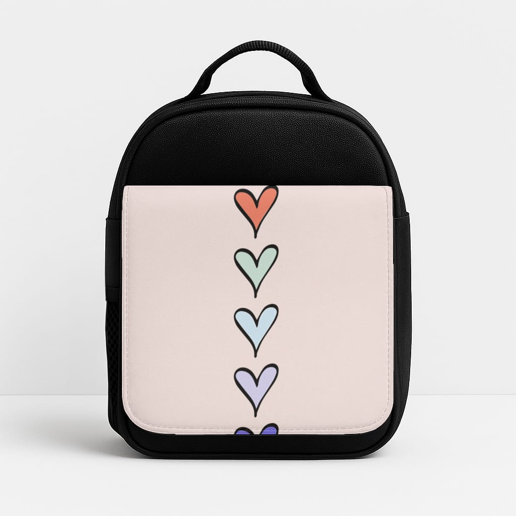 Love Heart Line Insulated Lunchbox