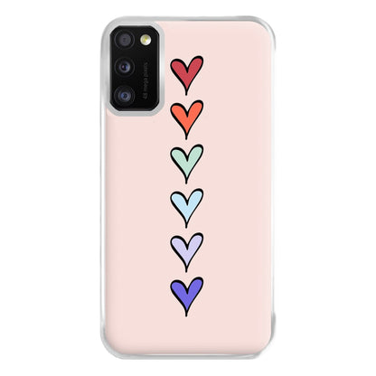 Love Heart Line Phone Case for Galaxy A41