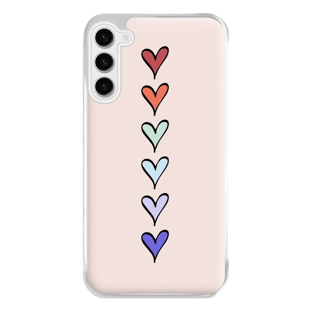 Love Heart Line Phone Case for Galaxy S23FE