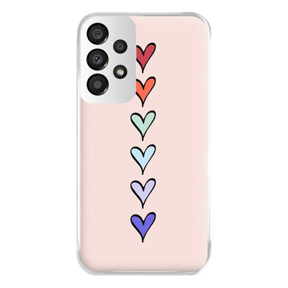 Love Heart Line Phone Case for Galaxy A33