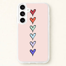 Love Heart Line Phone Case for Galaxy S26