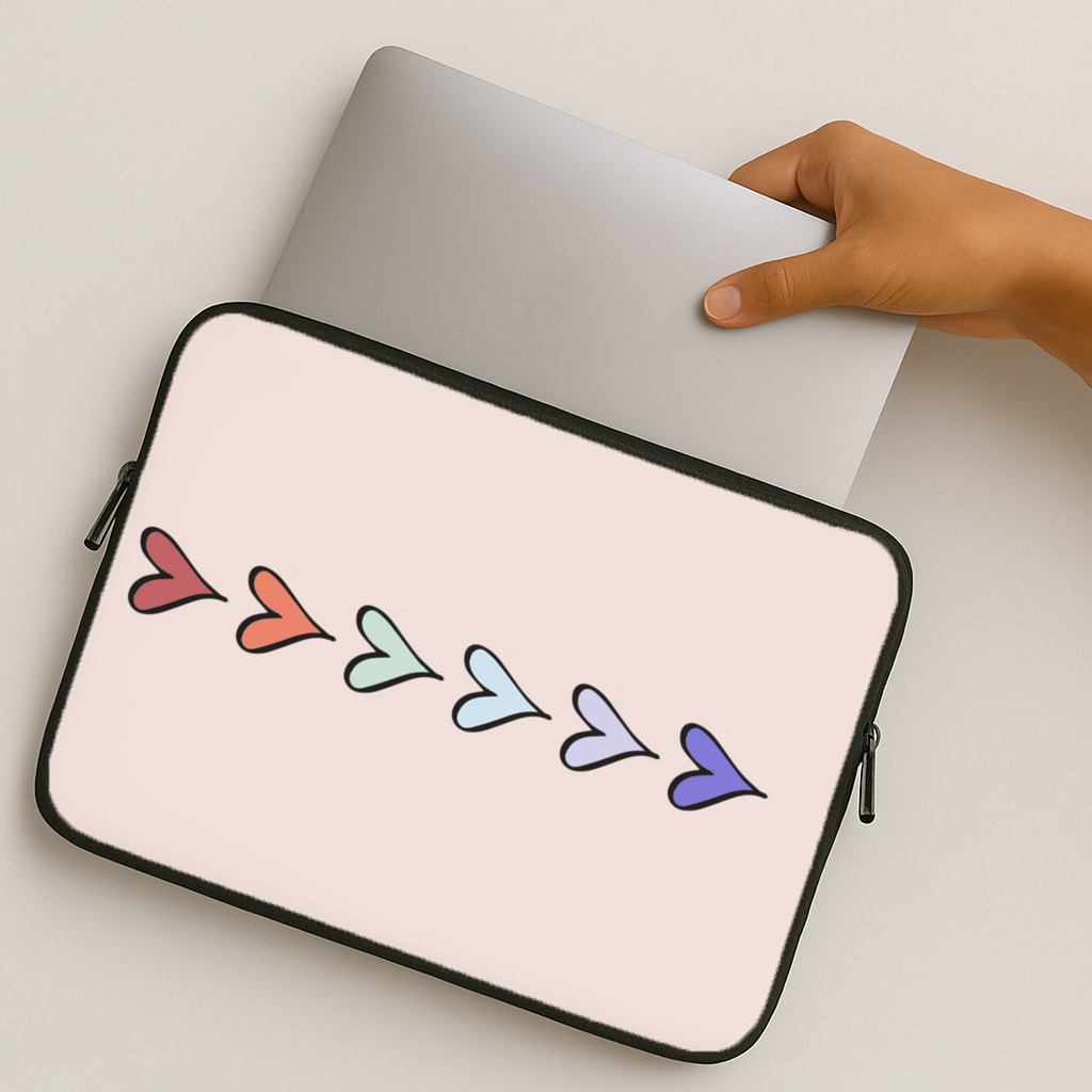 Love Heart Line MacBook Case