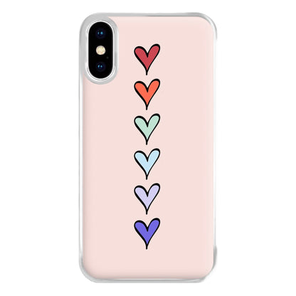 Love Heart Line Phone Case for iPhone XS Max