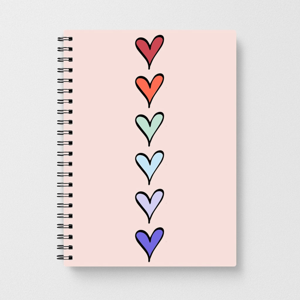 Love Heart Line Notebook