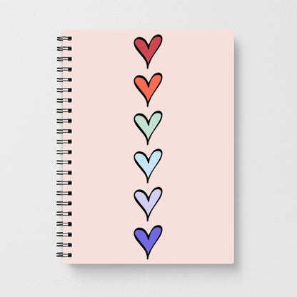 Love Heart Line Notebook