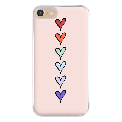 Love Heart Line Phone Case for iPhone 6 / 7 / 8 / SE