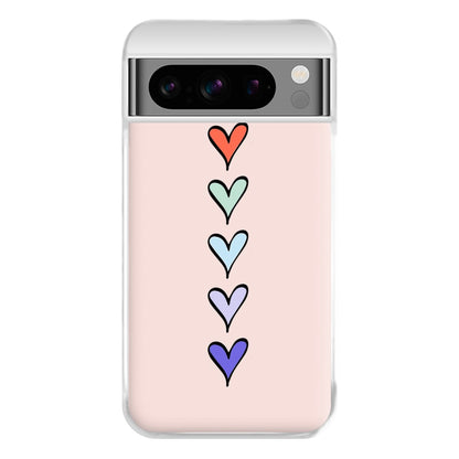 Love Heart Line Phone Case for Google Pixel 8 Pro