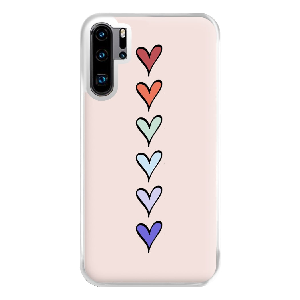 Love Heart Line Phone Case for Huawei P30 Pro