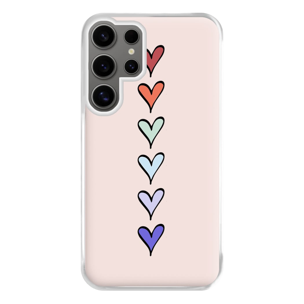 Love Heart Line Phone Case for Galaxy S24 Ultra