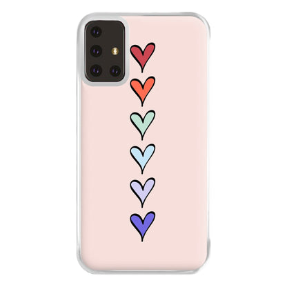 Love Heart Line Phone Case for Galaxy A71