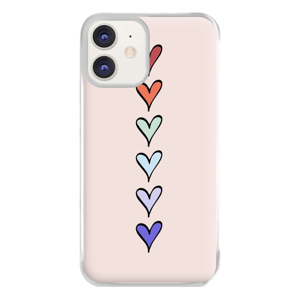 Love Heart Line Phone Case for iPhone 11