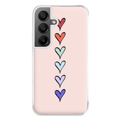 Love Heart Line Phone Case for Galaxy A55