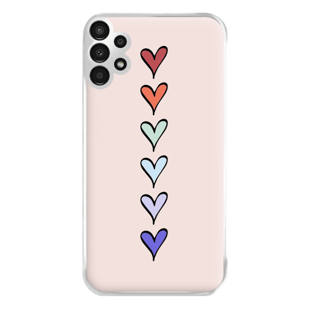 Love Heart Line Phone Case for Galaxy A13