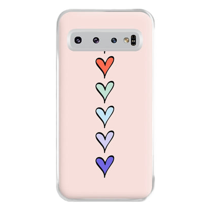 Love Heart Line Phone Case for Galaxy S10 Plus