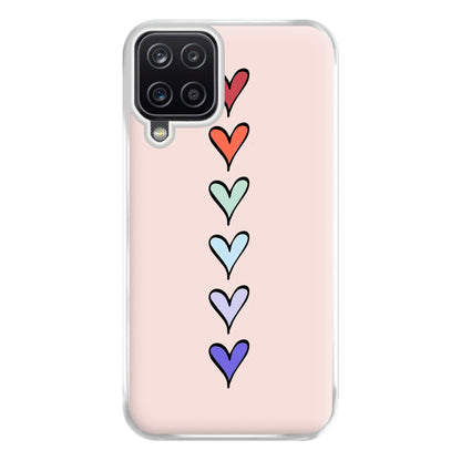 Love Heart Line Phone Case for Galaxy A12