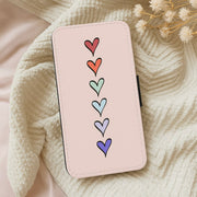 Love Heart Line Flip / Wallet Phone Case 5