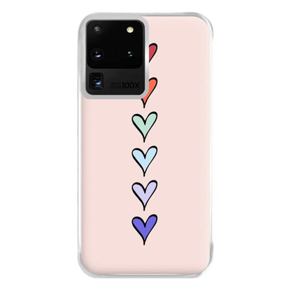 Love Heart Line Phone Case for Galaxy S20 Ultra