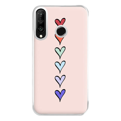 Love Heart Line Phone Case for Huawei P30 Lite