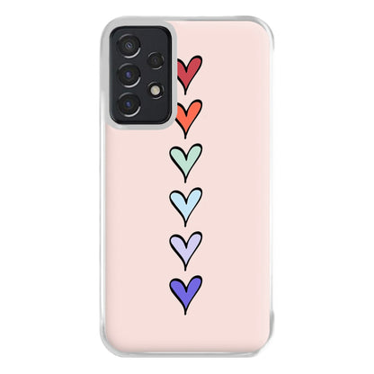 Love Heart Line Phone Case for Galaxy A52 / A52s