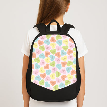 Love Hearts- Valentine's Day Large School Bag