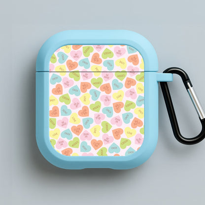 Love Hearts- Valentine's Day Blue AirPods Case