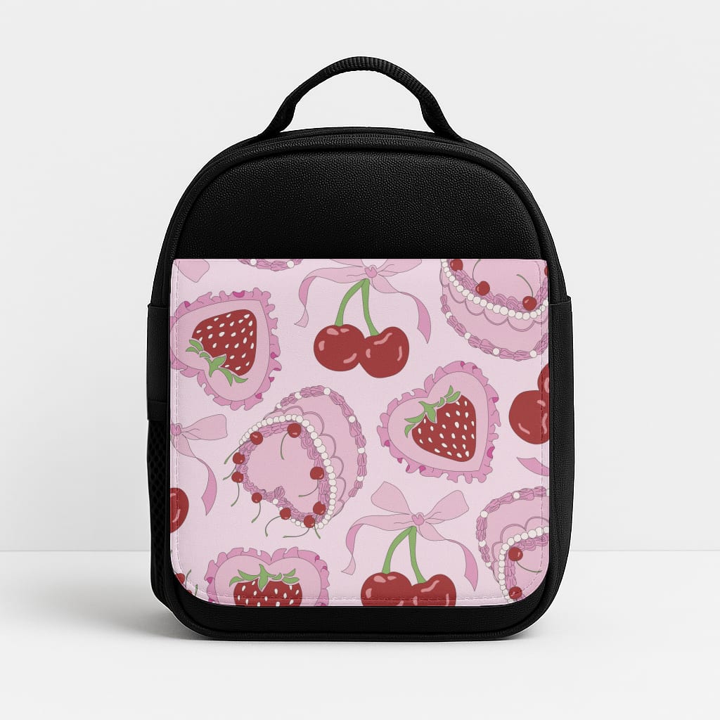 Cherries, Strawberries And Cake - Valentine's Day Lunchbox