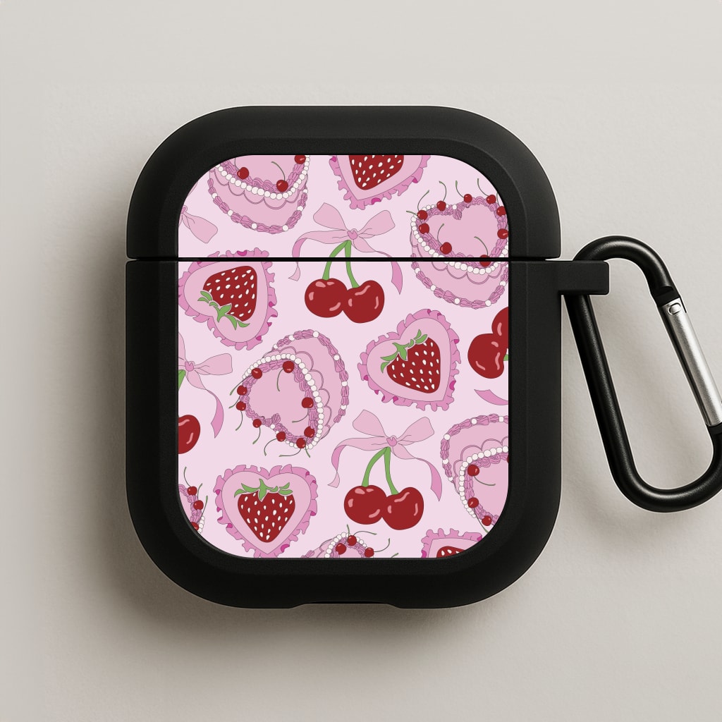 Cherries, Strawberries And Cake - Valentine's Day AirPods Case