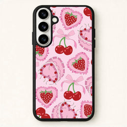 Cherries, Strawberries And Cake - Valentine's Day Phone Case for Galaxy S26 Plus