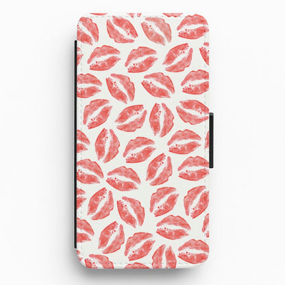 Kisses - Valentine's Day Flip / Wallet Phone Case