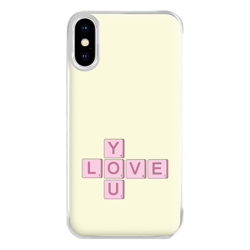 Love You - Valentine's Day Phone Case for iPhone XS Max