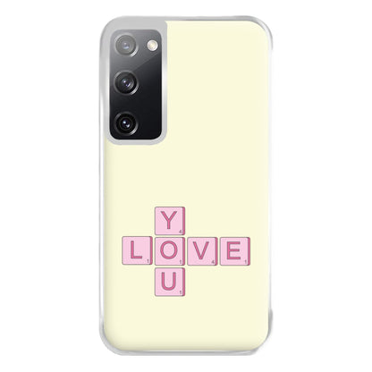 Love You - Valentine's Day Phone Case for Galaxy S20