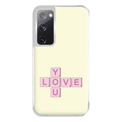 Love You - Valentine's Day Phone Case for Galaxy S20FE