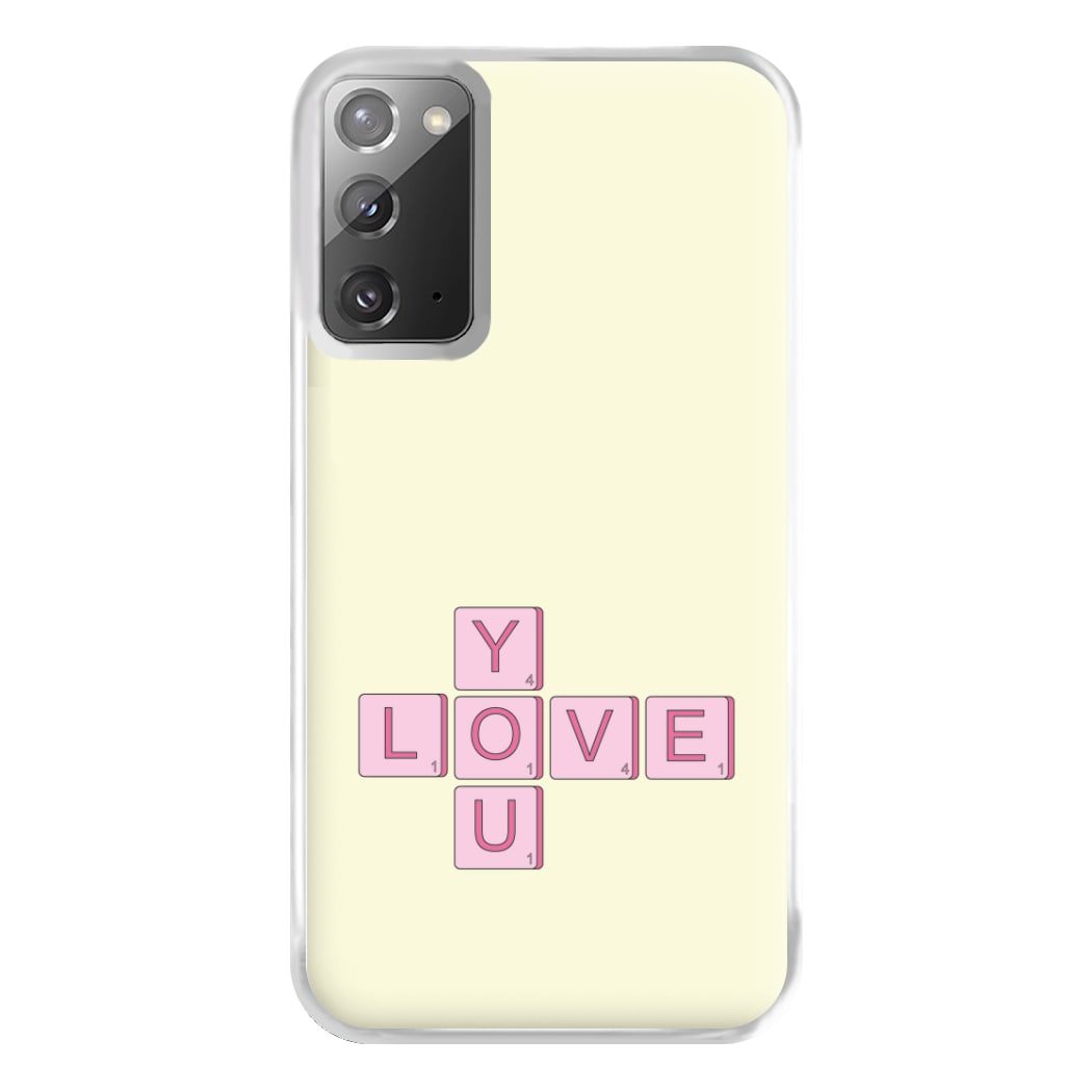 Love You - Valentine's Day Phone Case for Galaxy Note 20 Ultra