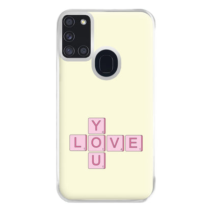 Love You - Valentine's Day Phone Case for Galaxy A21s